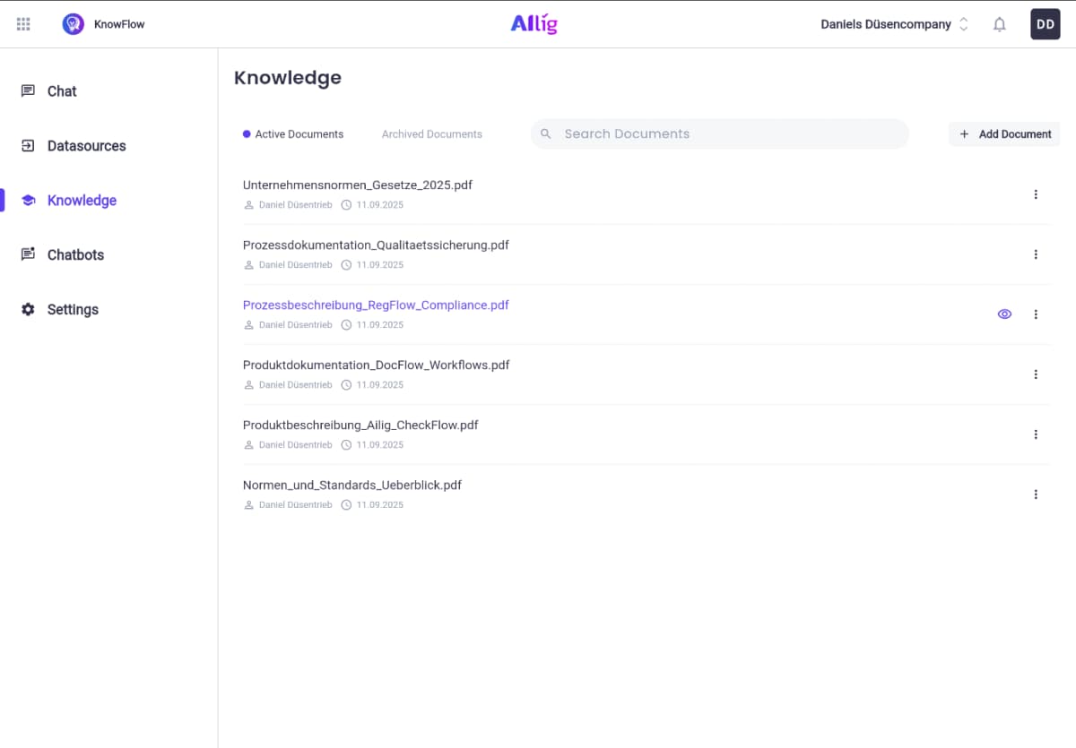 Schritt 1: Unternehmenswissen verbinden